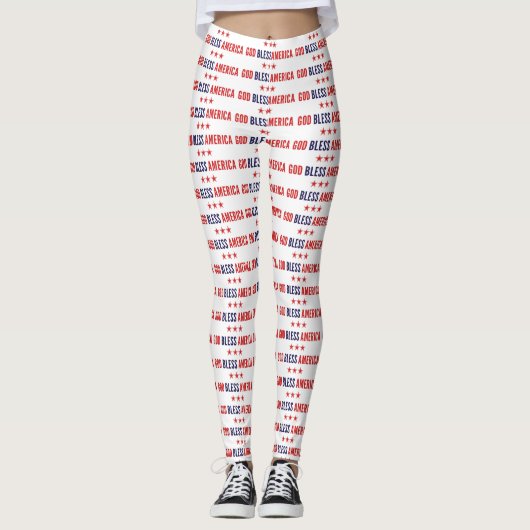 God zegenAmerika Leggings (Voorkant)