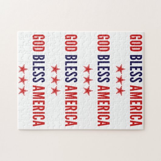 God zegenAmerika Legpuzzel (Horizontaal)