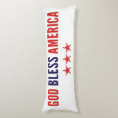 God zegenAmerika Lichaamskussen (Voorkant Verticaal)