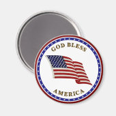 God zegenAmerika Magneet (Voorkant / Achterkant)