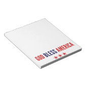 God zegenAmerika Notitieblok (Schuin)