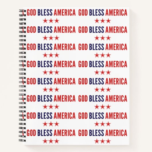 God zegenAmerika Notitieboek (Voorkant)