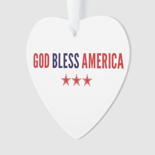 God zegenAmerika Ornament (voorkant)