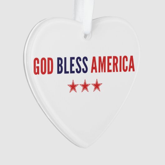 God zegenAmerika Ornament (voorkant)