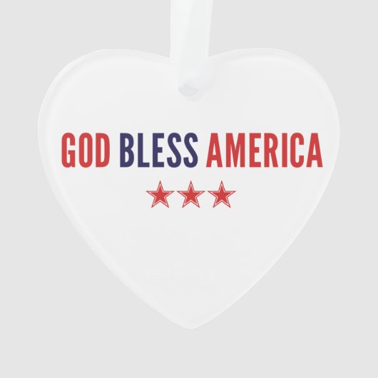God zegenAmerika Ornament (achterkant)