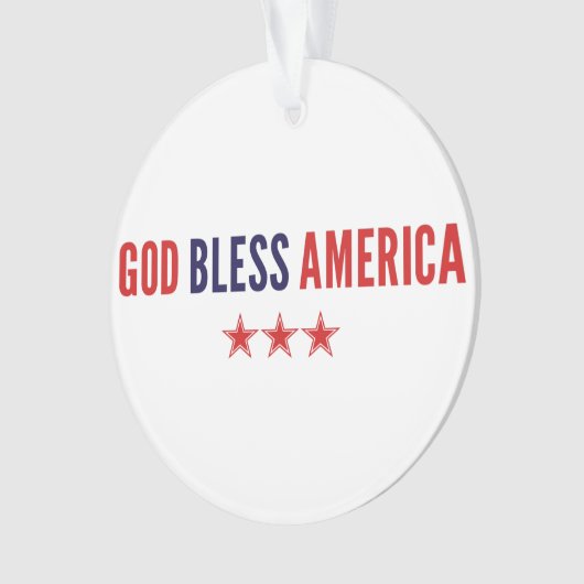 God zegenAmerika Ornament (voorkant)
