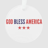 God zegenAmerika Ornament (voorkant)
