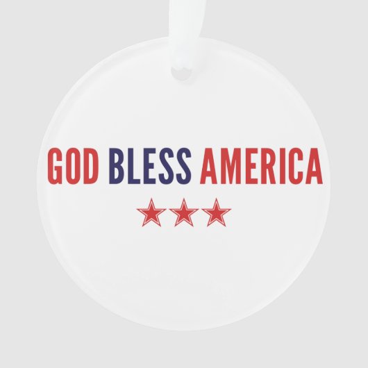 God zegenAmerika Ornament (voorkant)
