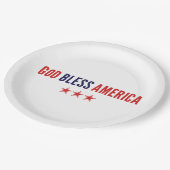 God zegenAmerika Papieren Bordje (Gekanteld)