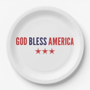 God zegenAmerika Papieren Bordje