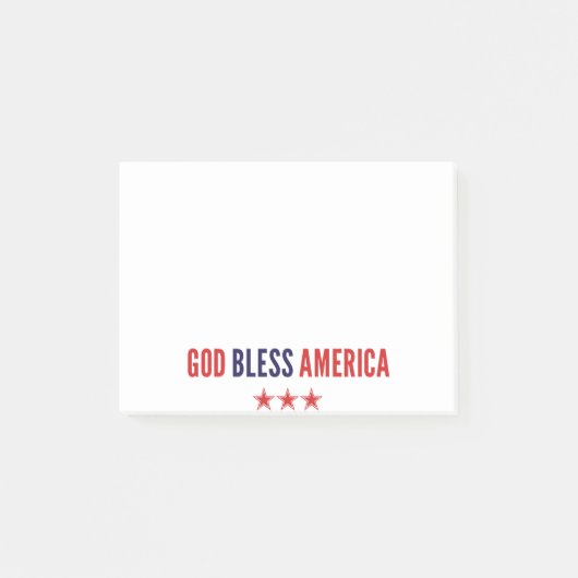 God zegenAmerika Post-it® Notes (Voorkant)