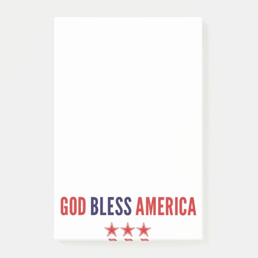 God zegenAmerika Post-it® Notes (Voorkant)