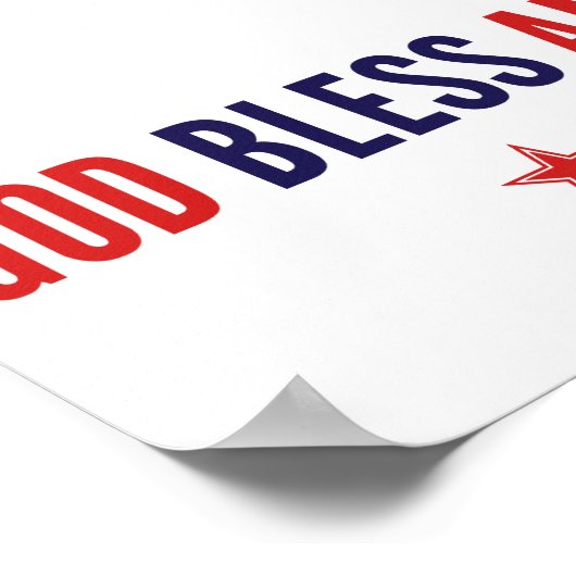 God zegenAmerika Poster (Hoek)