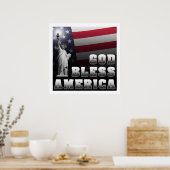 God zegenAmerika Poster (Keuken)