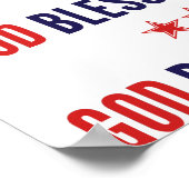 God zegenAmerika Poster (Hoek)