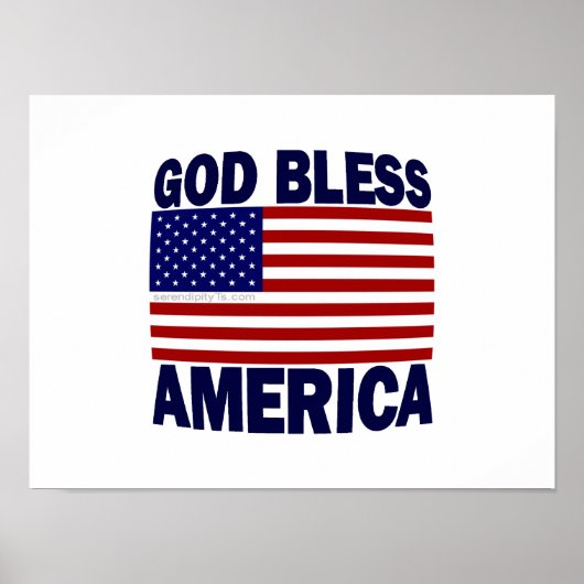 God zegenAmerika Poster (Voorkant)