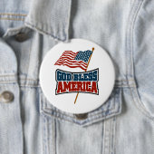 God zegenAmerika Ronde Button 4,0 Cm (In situ)