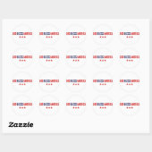 God zegenAmerika Ronde Sticker (Vel)