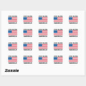 God zegenAmerika Ronde Sticker (Vel)
