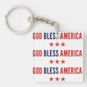 God zegenAmerika Sleutelhanger (voorkant)