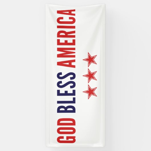 God zegenAmerika Spandoek (Verticaal)