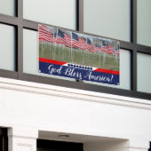 God zegenAmerika Spandoek (Buitenkant Gebouw)