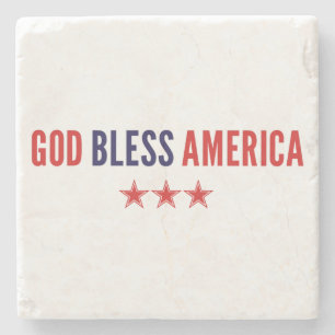 God zegenAmerika Stenen Onderzetter
