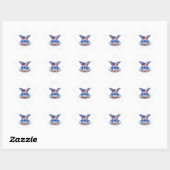 God zegenAmerika Ster Sticker (Vel)