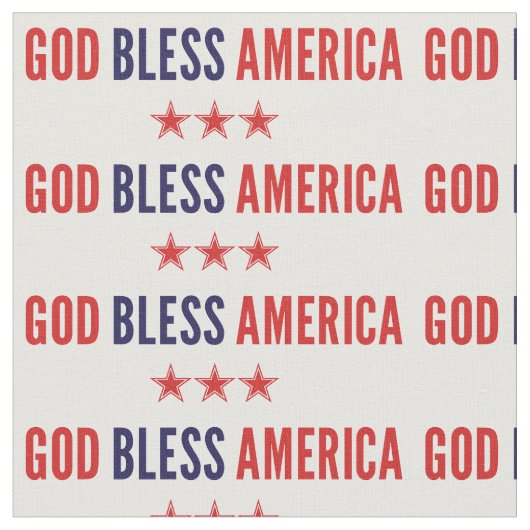 God zegenAmerika Stof (Close Up)