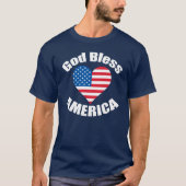 God zegenAmerika T-shirt (Voorkant)