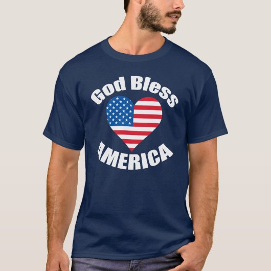 God zegenAmerika T-shirt (Voorkant)
