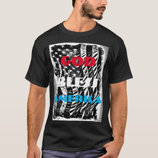 God zegenAmerika T-shirt (Voorkant)