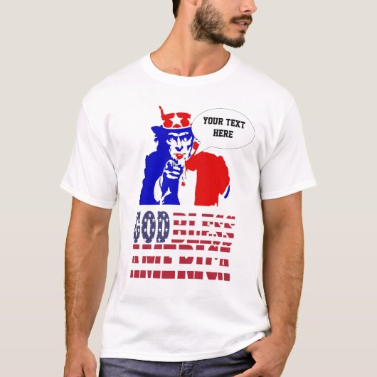 God zegenAmerika T-shirt (Voorkant)
