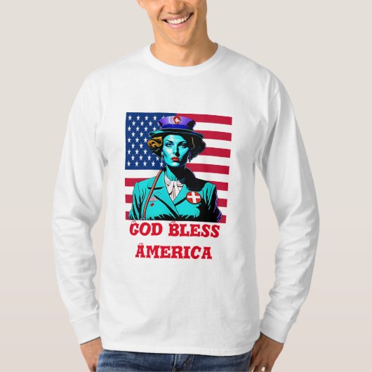 God zegenAmerika T-shirt (Voorkant)