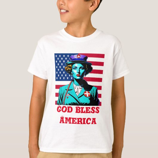 God zegenAmerika T-shirt (Voorkant)