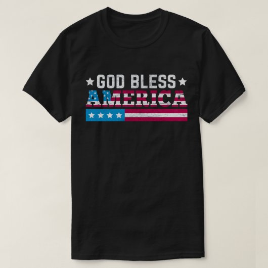 God zegenAmerika T-shirt (Design voorkant)