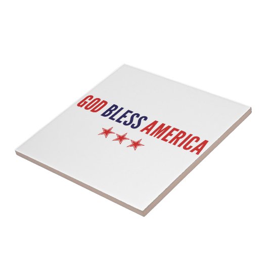 God zegenAmerika Tegeltje (Zijkant)