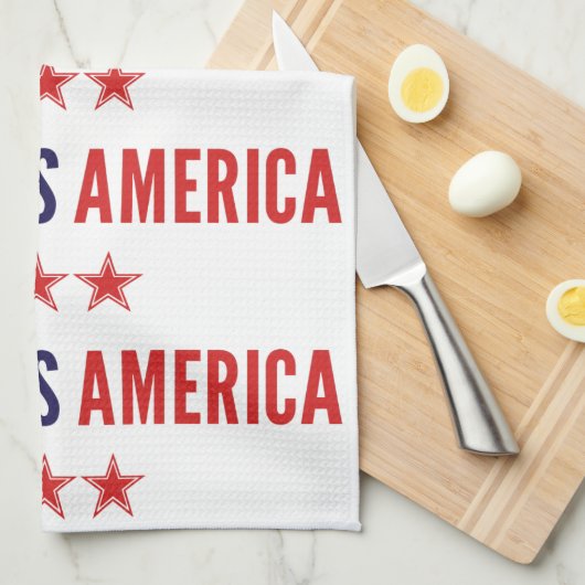 God zegenAmerika Theedoek (Quarter Fold)