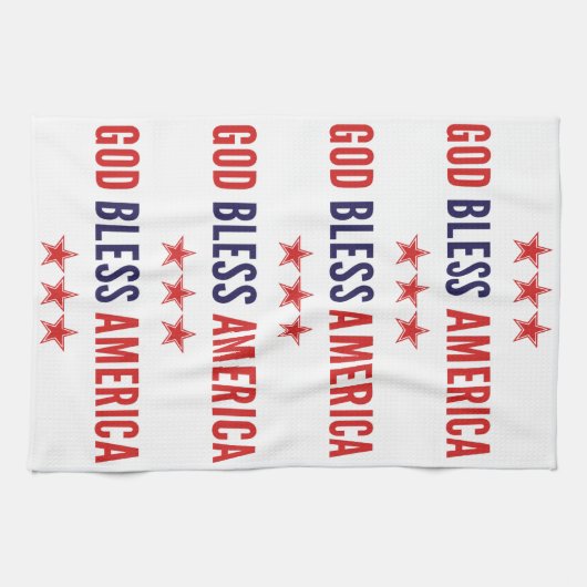 God zegenAmerika Theedoek (Horizontaal)