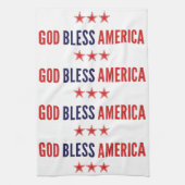 God zegenAmerika Theedoek (Verticaal)