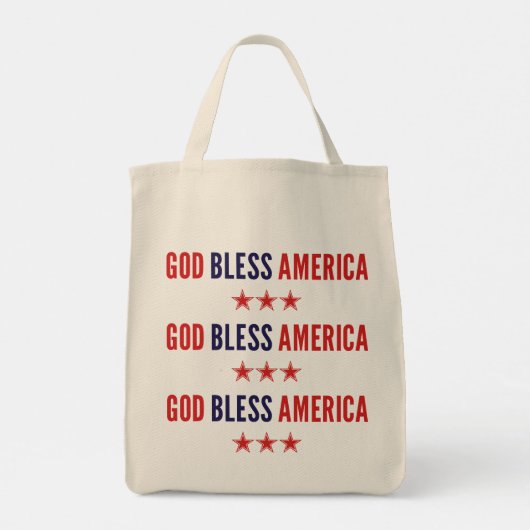 God zegenAmerika Tote Bag (Achterkant)
