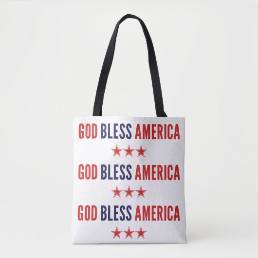 God zegenAmerika Tote Bag (Voorkant)
