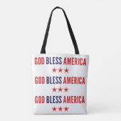 God zegenAmerika Tote Bag (Achterkant)