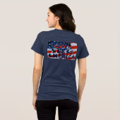 God zegenAmerika Tri-Blend Shirt (Achterkant volledig)
