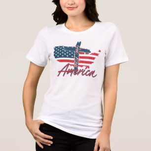 God zegenAmerika Tri-Blend Shirt
