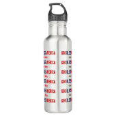 God zegenAmerika Waterfles (Achterkant)
