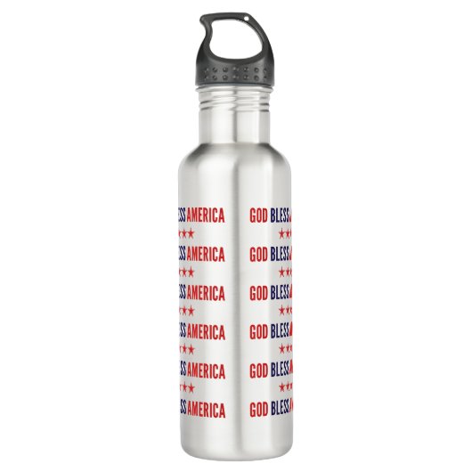 God zegenAmerika Waterfles (Achterkant)