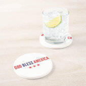 God zegenAmerika Zandsteen Onderzetter (Zijkant)