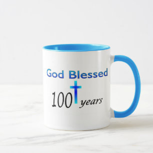 God zegene 100 jaar verjaardagscadeau mok