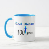 God zegene 100 jaar verjaardagscadeau mok (Links)